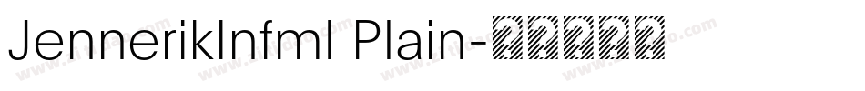 JennerikInfml Plain字体转换